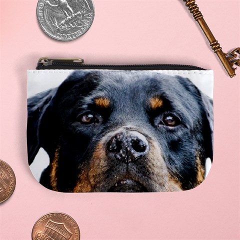 Rotwieller Mini Coin Purse from ArtsNow.com Front