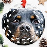 Rotwieller Ornament (Round Filigree)
