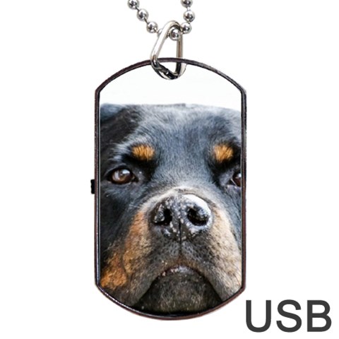 Rotwieller Dog Tag USB Flash (One Side) from ArtsNow.com Front