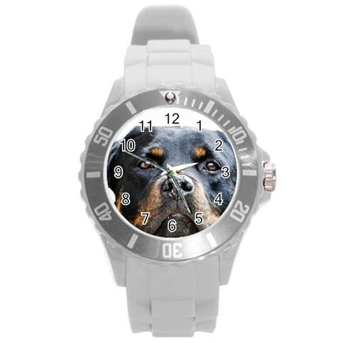 Rotwieller Round Plastic Sport Watch (L) from ArtsNow.com Front