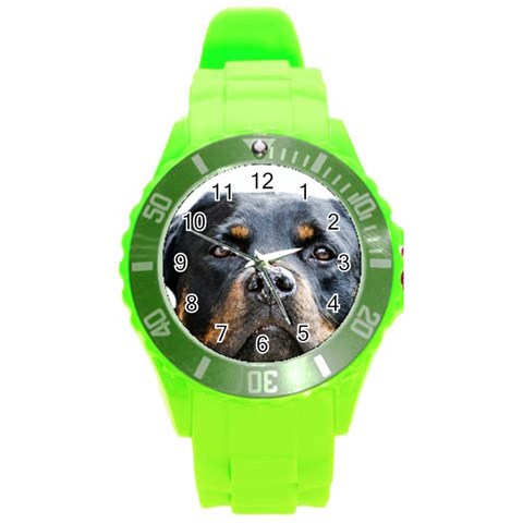 Rotwieller Round Plastic Sport Watch (L) from ArtsNow.com Front