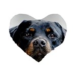 Rotwieller Standard 16  Premium Heart Shape Cushion 