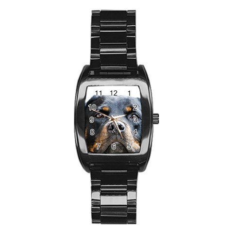 Rotwieller Stainless Steel Barrel Watch from ArtsNow.com Front