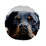 Rotwieller Standard 15  Premium Flano Round Cushion 