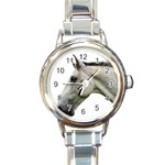 White Horse Round Italian Charm Watch
