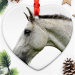 White Horse Ornament (Heart)