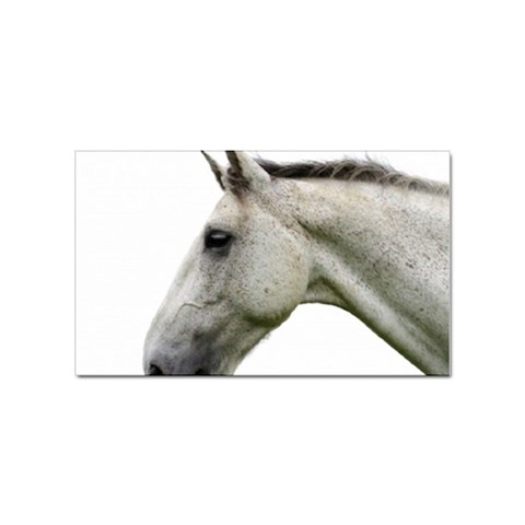White Horse Sticker (Rectangular) from ArtsNow.com Front