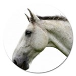 White Horse Magnet 5  (Round)