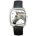 White Horse Square Metal Watch