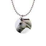 White Horse 1  Button Necklace