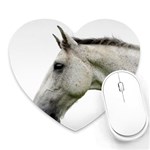 White Horse Heart Mousepad