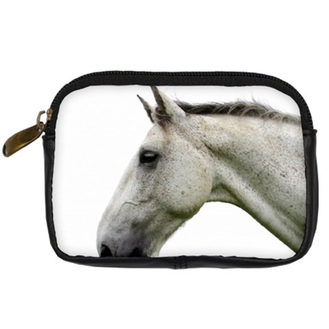 White Horse Digital Camera Leather Case from ArtsNow.com Front