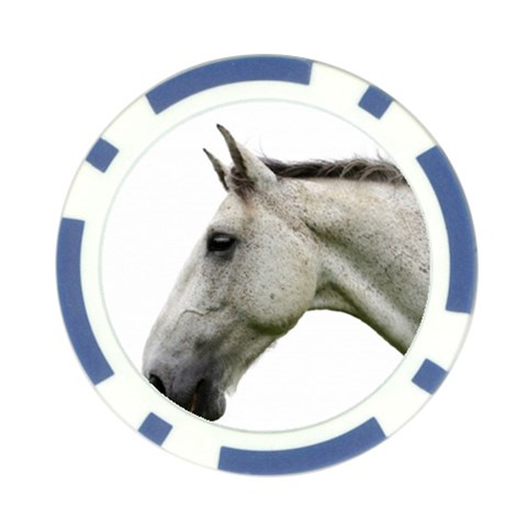 White Horse Poker Chip Card Guard (10 pack) from ArtsNow.com Front