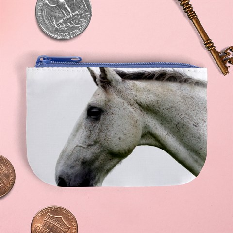 White Horse Mini Coin Purse from ArtsNow.com Front