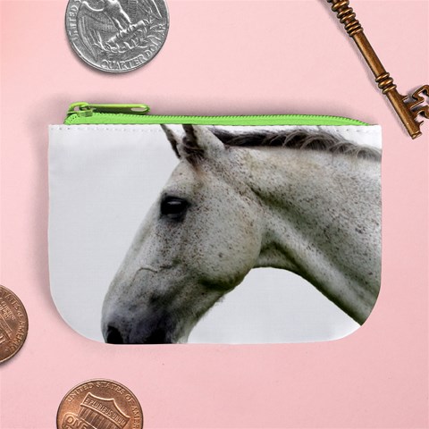 White Horse Mini Coin Purse from ArtsNow.com Front
