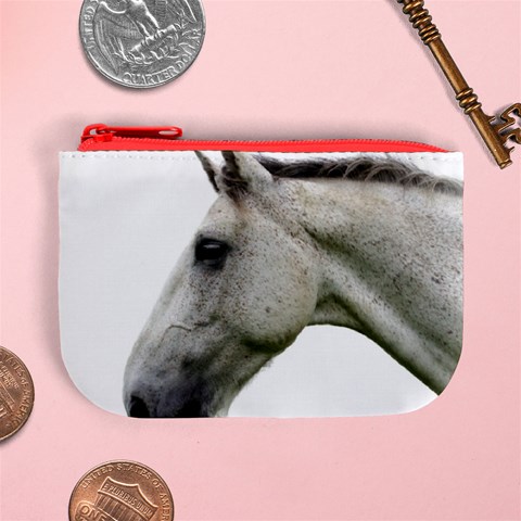 White Horse Mini Coin Purse from ArtsNow.com Front