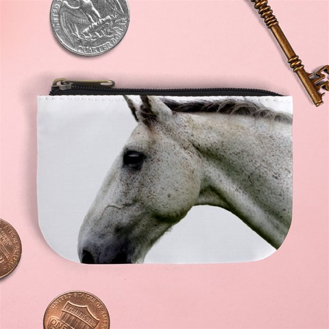 White Horse Mini Coin Purse from ArtsNow.com Front