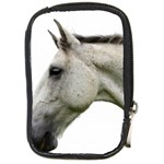 White Horse Compact Camera Leather Case
