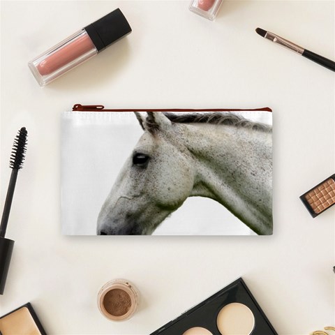 White Horse Cosmetic Bag (Small) from ArtsNow.com Front