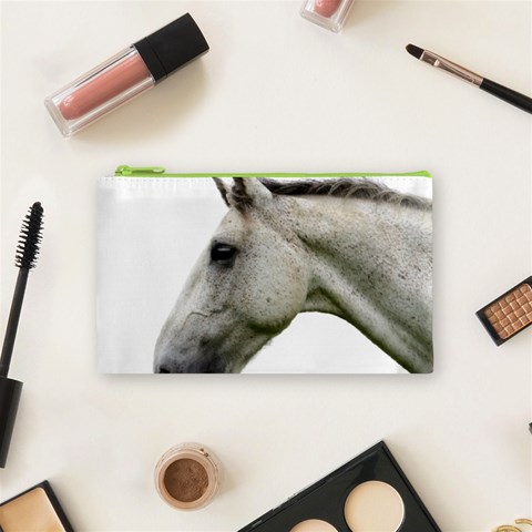 White Horse Cosmetic Bag (Small) from ArtsNow.com Front