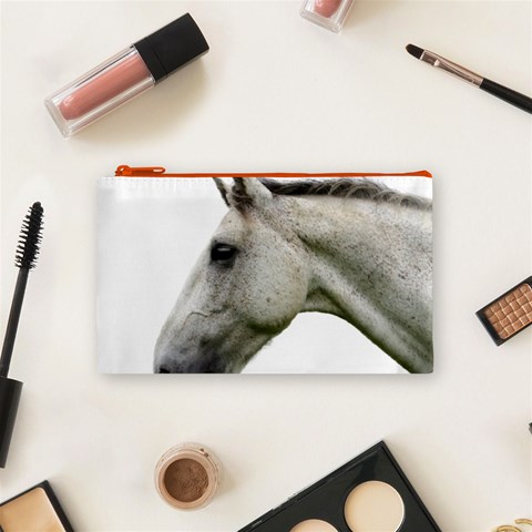 White Horse Cosmetic Bag (Small) from ArtsNow.com Front