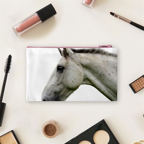 White Horse Cosmetic Bag (Small) from ArtsNow.com Back