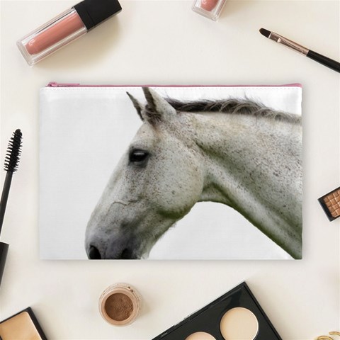 White Horse Cosmetic Bag (Large) from ArtsNow.com Front