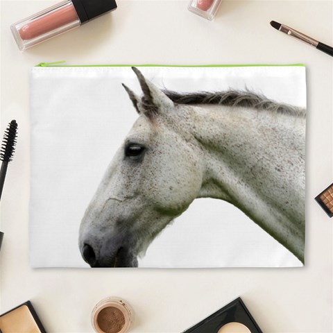 White Horse Cosmetic Bag (XL) from ArtsNow.com Front