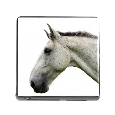 White Horse Memory Card Reader (Square) from ArtsNow.com Front