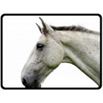 White Horse Fleece Blanket (Large)