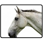 White Horse Fleece Blanket (Medium)
