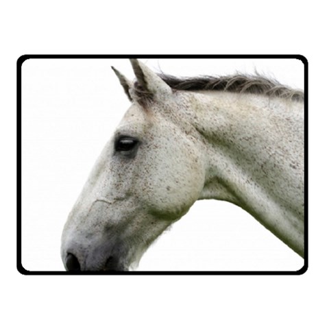 White Horse Fleece Blanket (Small) from ArtsNow.com 50 x40  Blanket Front