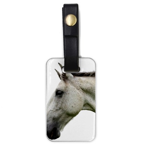 White Horse Luggage Tag (one side) from ArtsNow.com Front