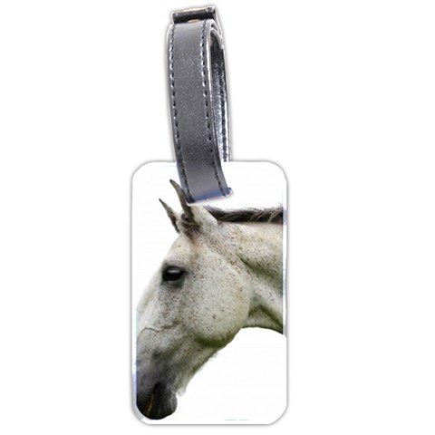 White Horse Luggage Tag (two sides) from ArtsNow.com Front