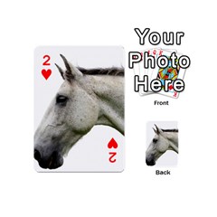 White Horse Playing Cards 54 (Mini) from ArtsNow.com Front - Heart2