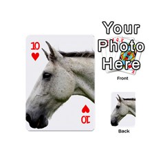 White Horse Playing Cards 54 (Mini) from ArtsNow.com Front - Heart10