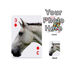 White Horse Playing Cards 54 (Mini) from ArtsNow.com Front - Diamond3