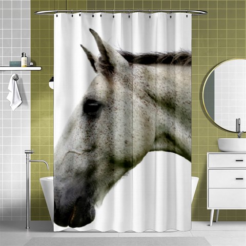 White Horse Shower Curtain 48  x 72  (Small) from ArtsNow.com Curtain(48  X 72 ) - 42.18 x64.8  Curtain(48  X 72 )