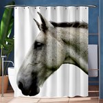 White Horse Shower Curtain 60  x 72  (Medium)