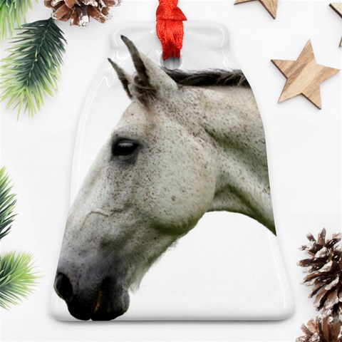 White Horse Ornament (Bell) from ArtsNow.com Front