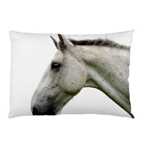 White Horse Pillow Case (Two Sides) from ArtsNow.com Front