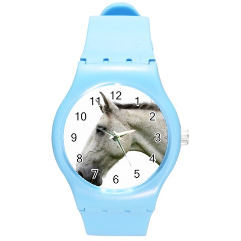 White Horse Round Plastic Sport Watch (M) from ArtsNow.com Front