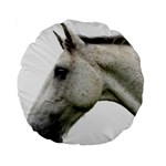 White Horse Standard 15  Premium Round Cushion 