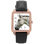 White Horse Rose Gold Leather Watch 