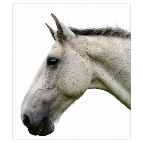 White Horse Drawstring Pouch (Small) from ArtsNow.com Front