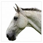 White Horse Large Satin Scarf (Square)