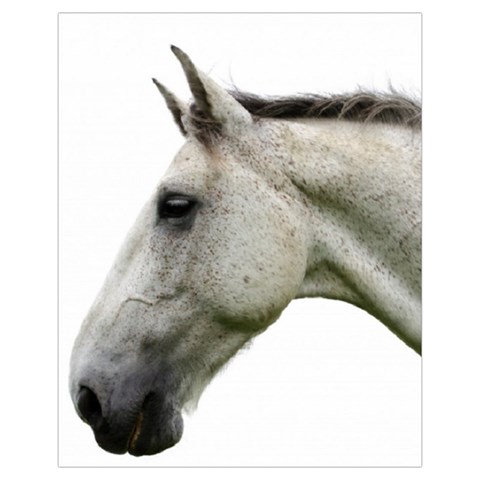 White Horse Drawstring Pouch (XL) from ArtsNow.com Front