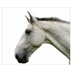 White Horse Medium Zipper Tote Bag from ArtsNow.com Back