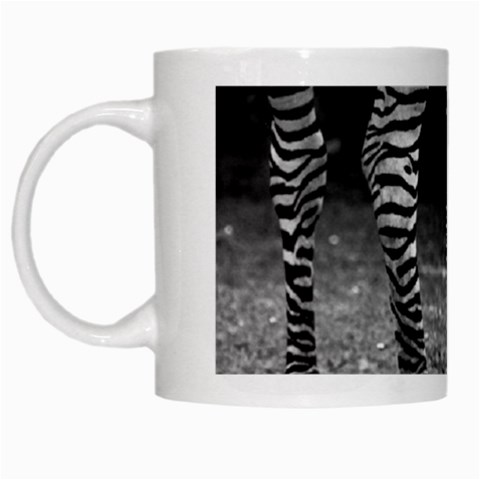 Zebra White Mug from ArtsNow.com Left