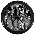 Zebra Wall Clock (Black)